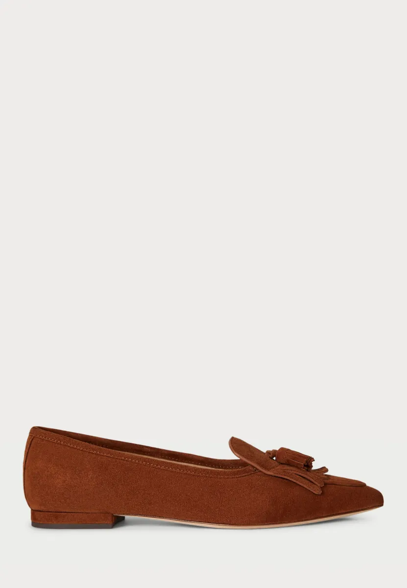 LONDYN SHEEP-SUEDE KILTIE BALLET FLAT - Klassischer Ballerina - lauren tan
