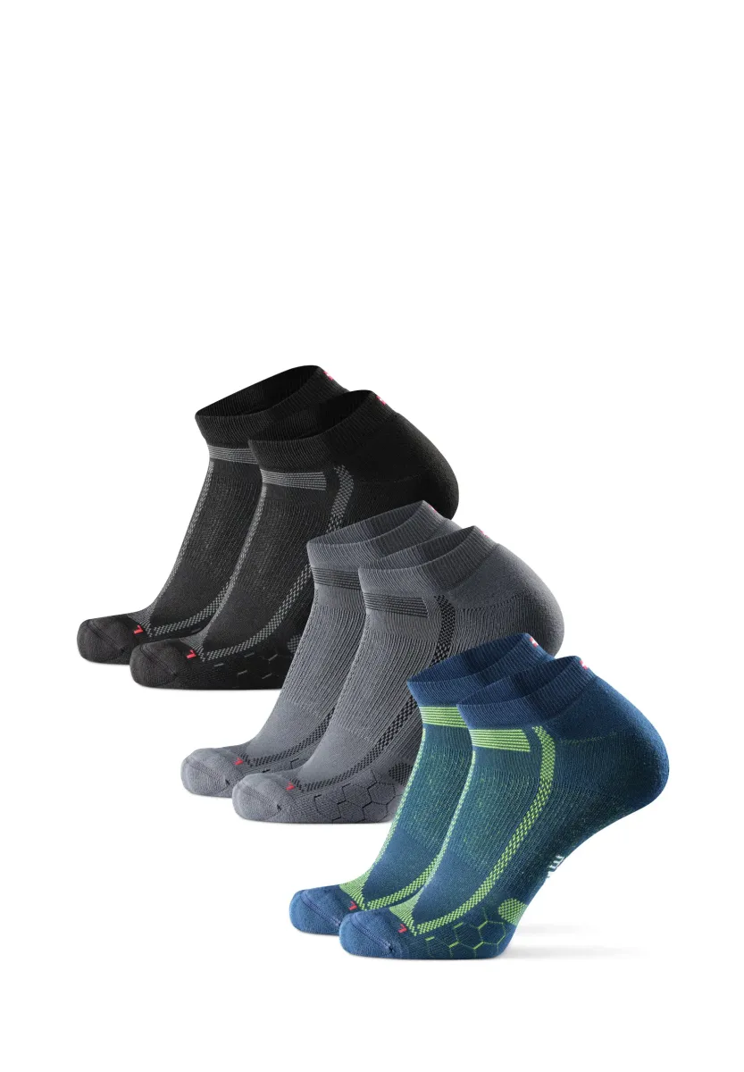 LONG DISTANCE  3 PACK   - Füßlinge - grey black blue