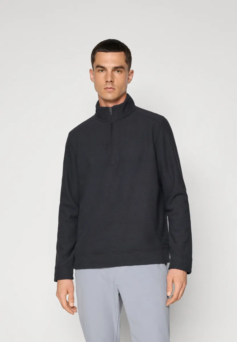 LONG SLEEVE 1/4 ZIP - Sweatshirt - caviar