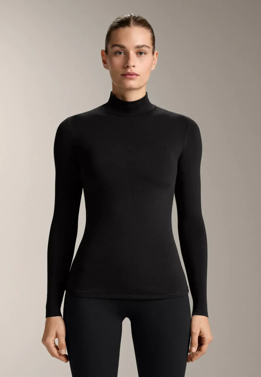 LONG SLEEVE BASE LAYER - Unterhemd/-shirt - black