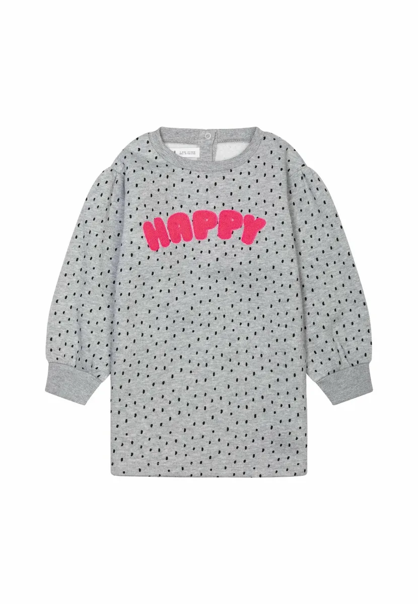 LONG SLEEVE FLEECE - Freizeitkleid - grey