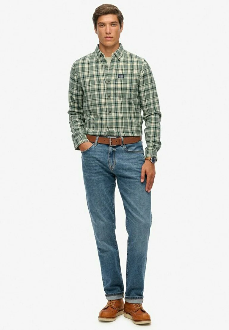 LONG SLEEVE - Hemd - green check