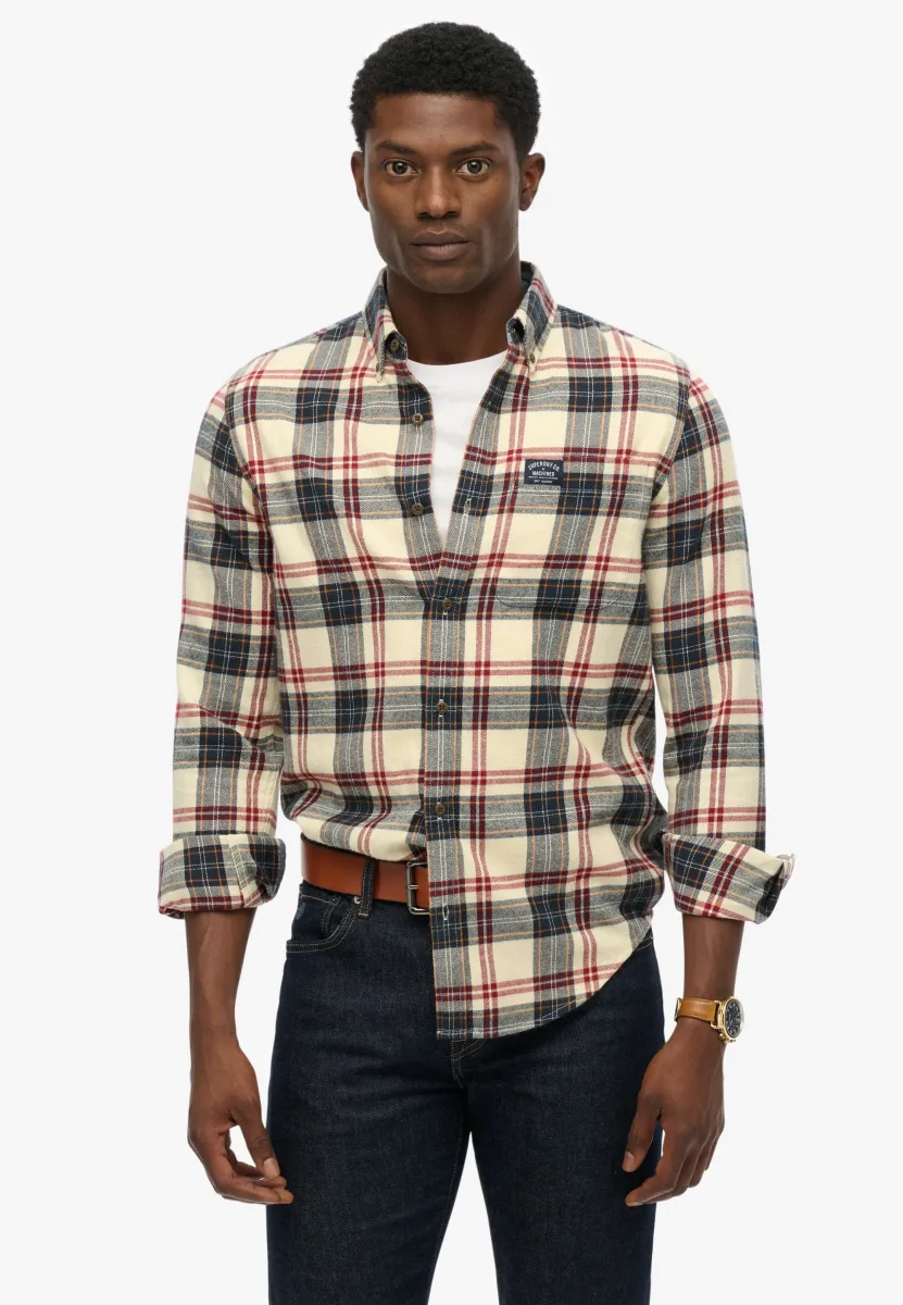 LONG SLEEVE - Hemd - peyton check white