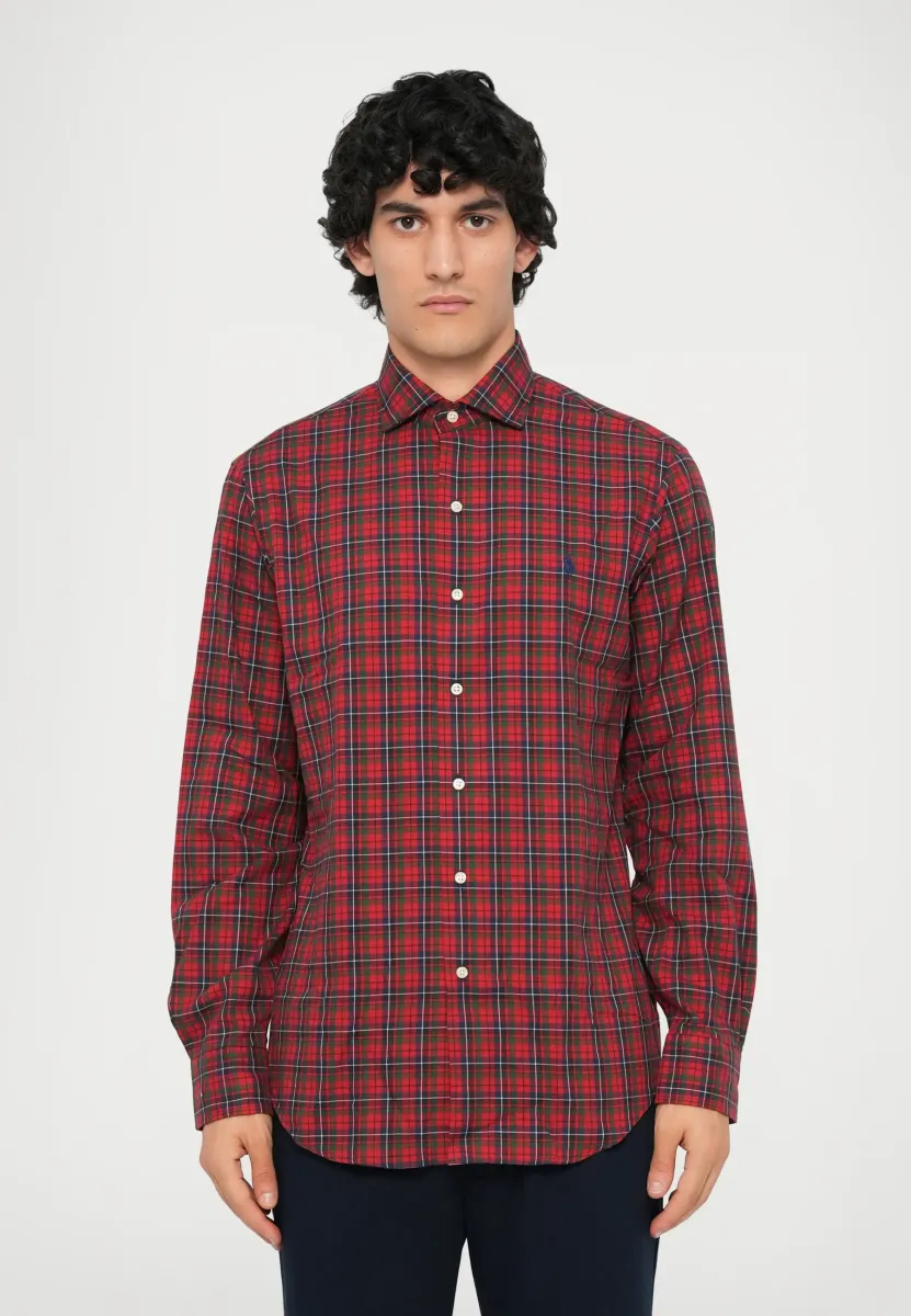 LONG SLEEVE - Hemd - red/navy