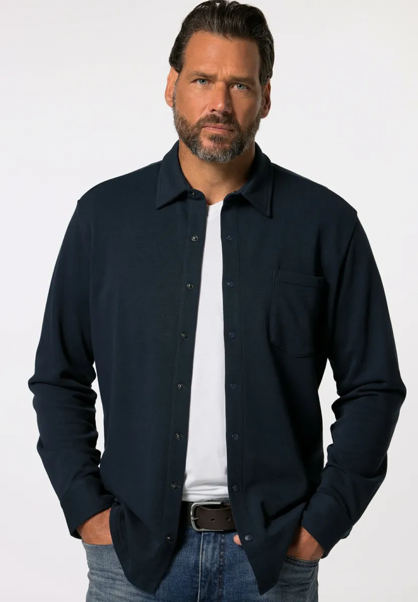 LONG SLEEVE KENT COLLAR - Hemd - navy blue