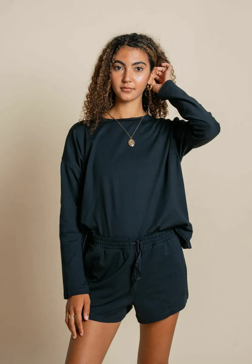 LONG SLEEVE - Langarmshirt - black