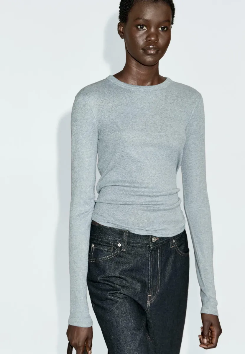 LONG SLEEVE - Langarmshirt - blue