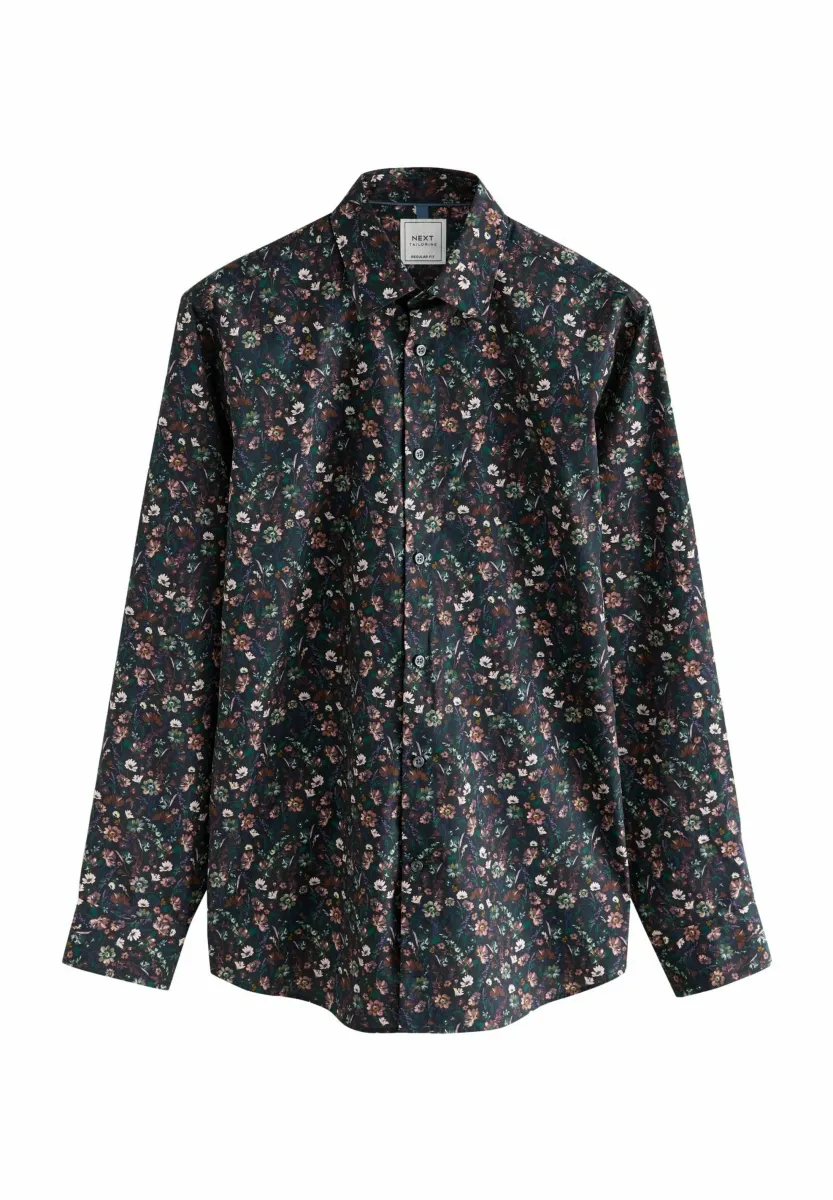 LONG SLEEVE PRINT - Hemd - navy jacobean floral