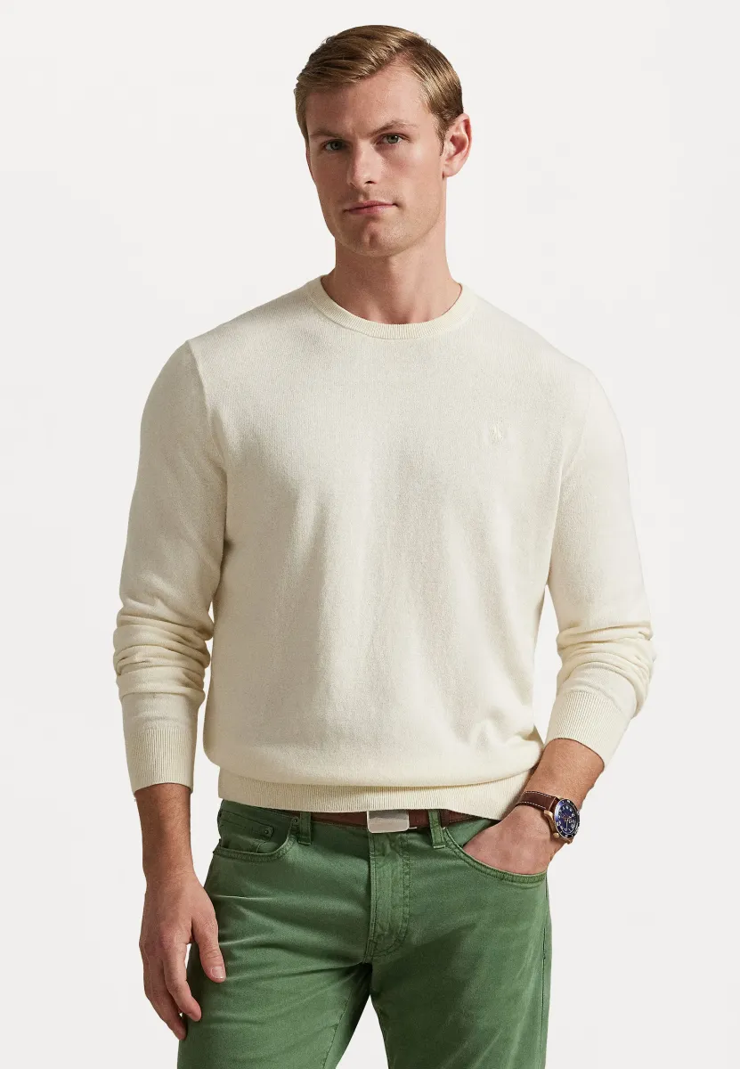 LONG SLEEVE PULLOVER - Strickpullover - cream