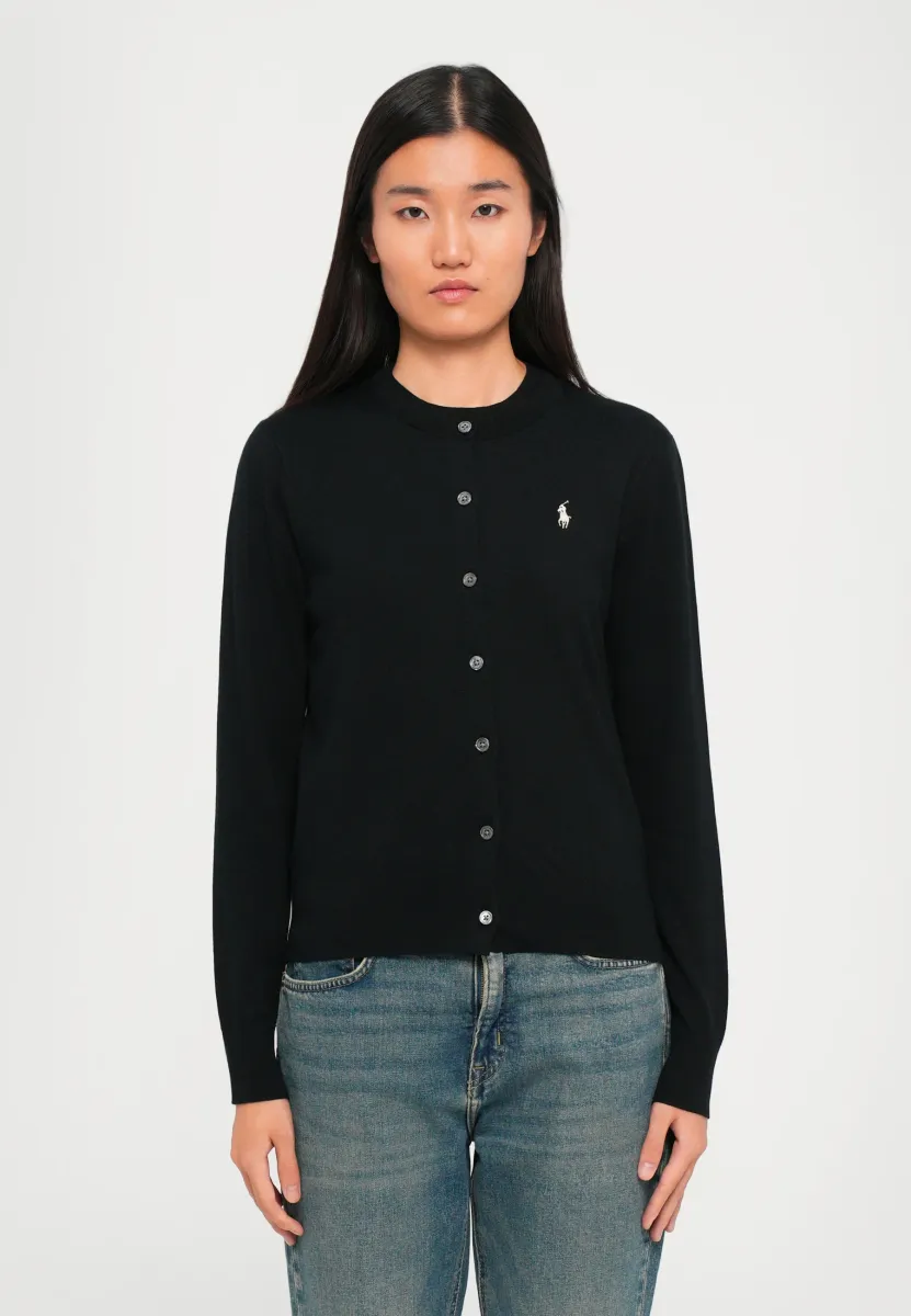 LONG SLEEVE  - Strickjacke - black