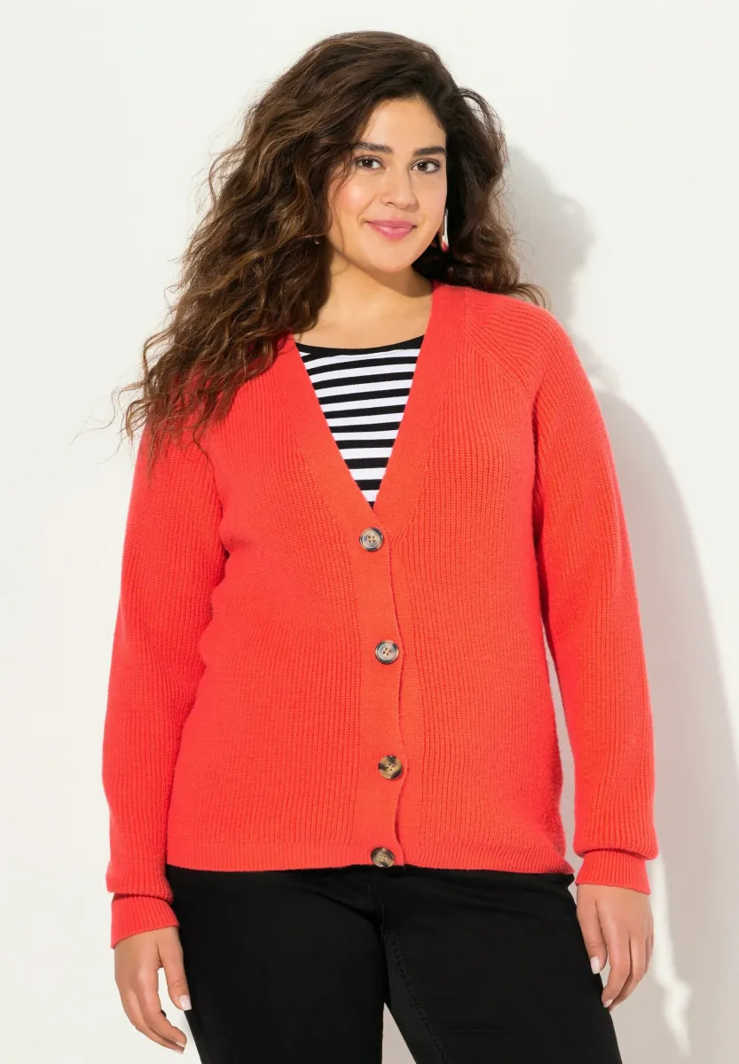 LONG SLEEVE  - Strickjacke - hibiscus red
