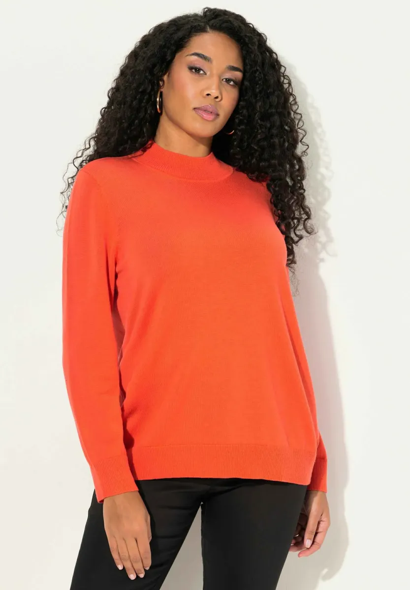LONG SLEEVE - Strickpullover - dark orange