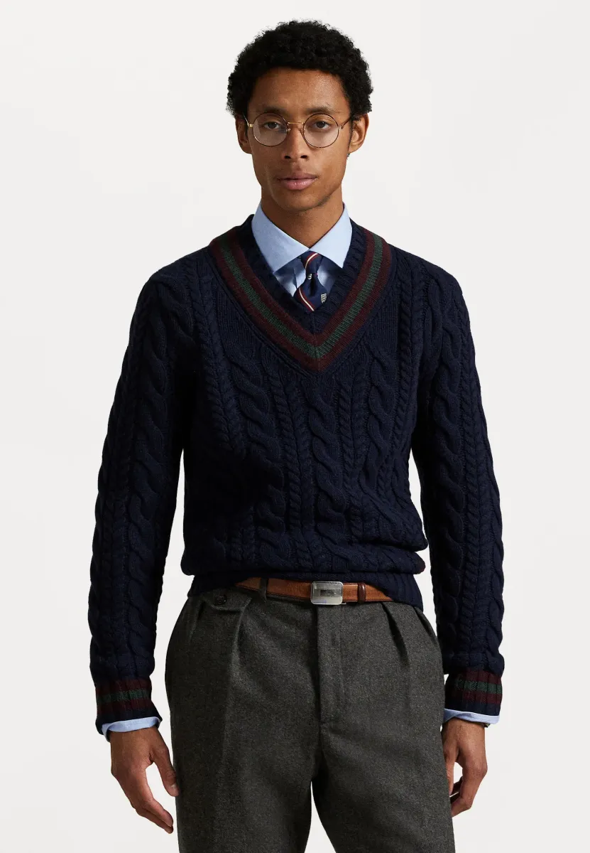 LONG SLEEVE - Strickpullover - navy combo