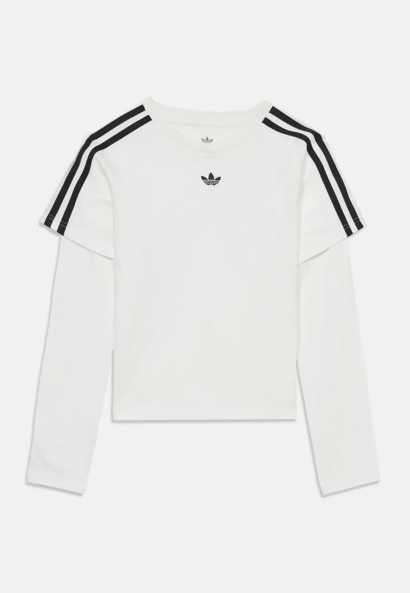 LONG SLEEVE TEE - Langarmshirt - white/black