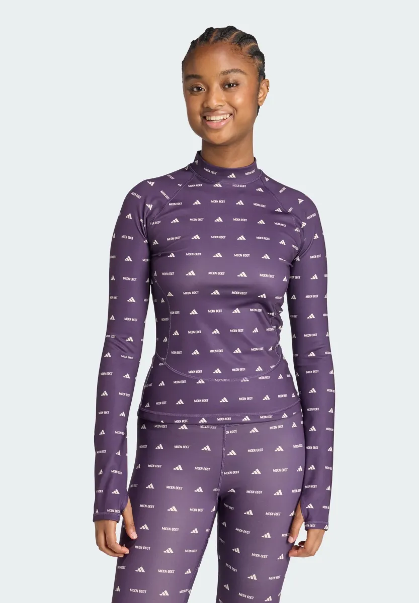 LONG SLEEVE TOP - Langarmshirt - aurora plum/clear brown