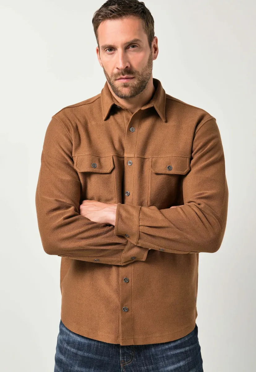 LONG-SLEEVED, KENT COLLAR, MODERN FIT - Hemd - cinnamon