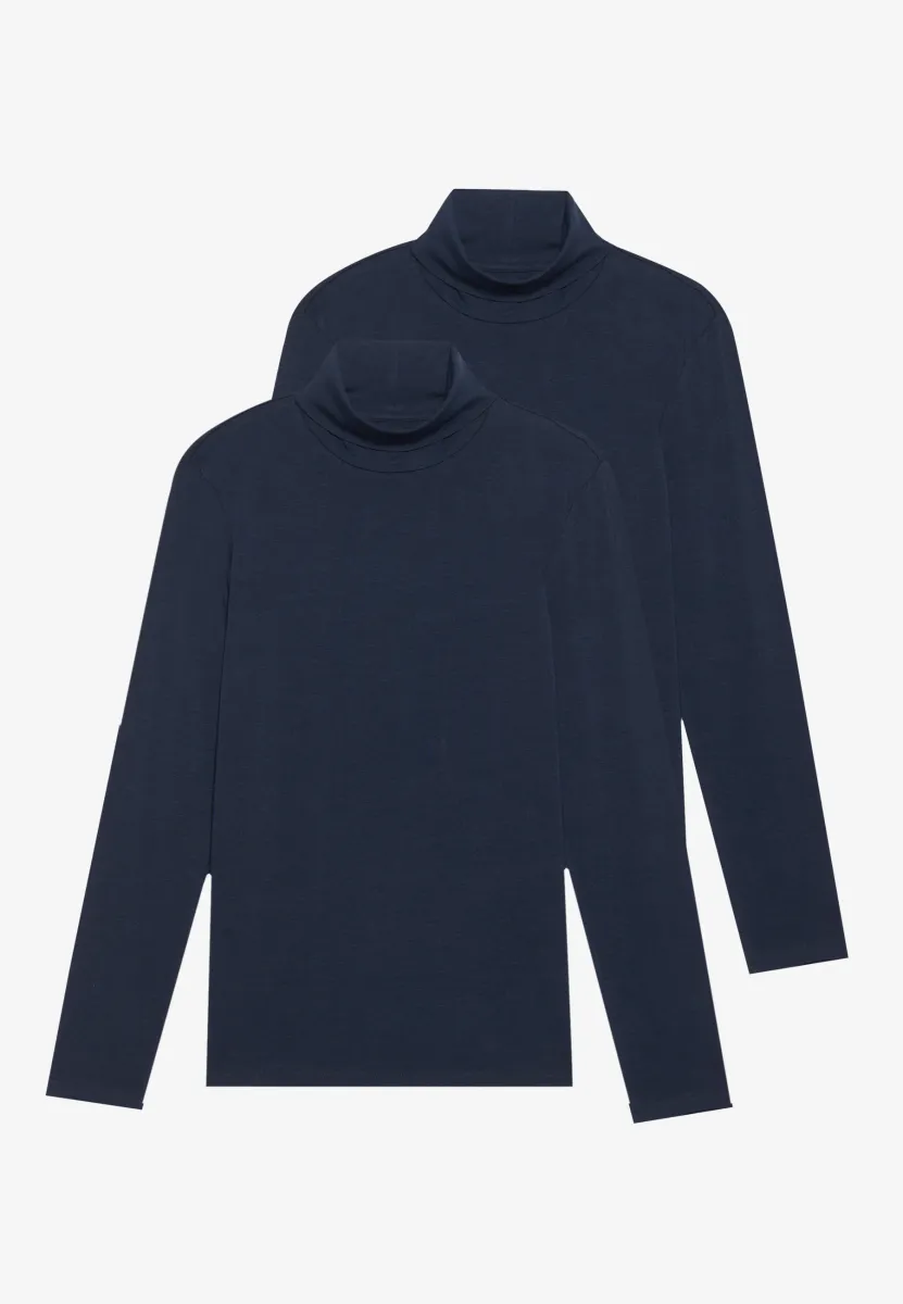 LONG SLEEVED ROLL NECK TOP 2 PACK - Langarmshirt - 2x sky captain 19-3922 tcx