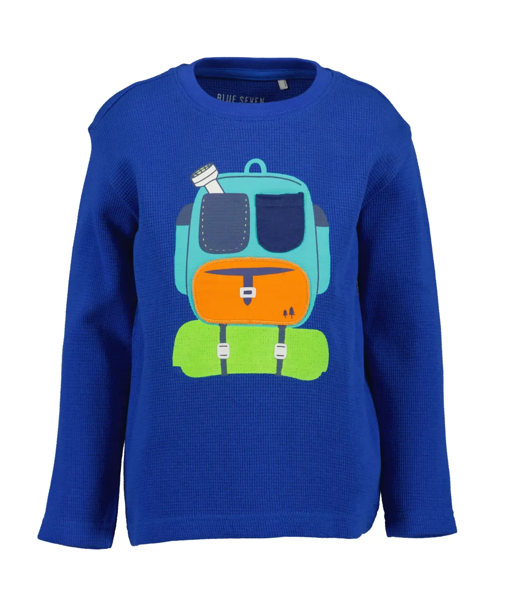 Long Sleeves - T-Shirt print - blau