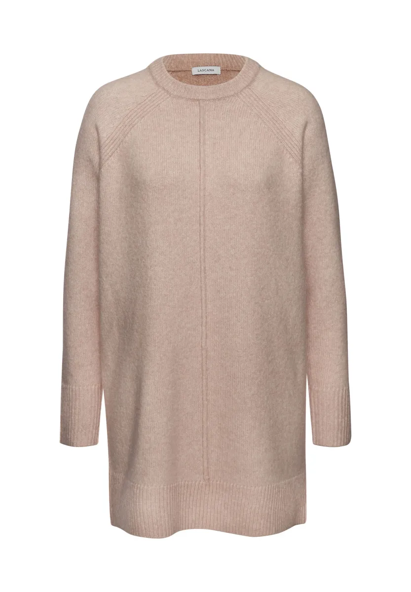 LONG - Strickpullover - rosenholz