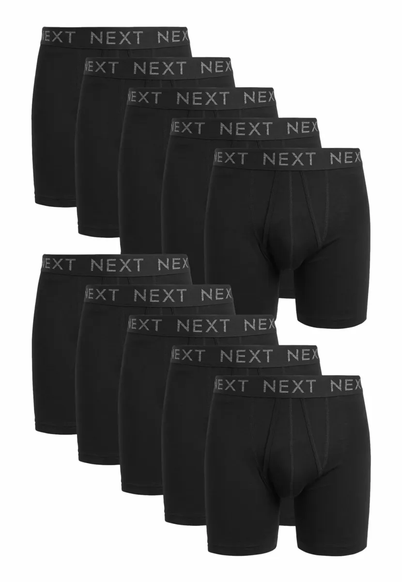LONGER A-FRONTS 10 PACK - Boxer Briefs - black