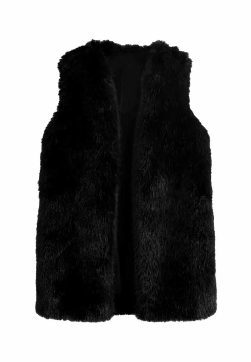 LONGLINE REGULAR FIT - Weste - black