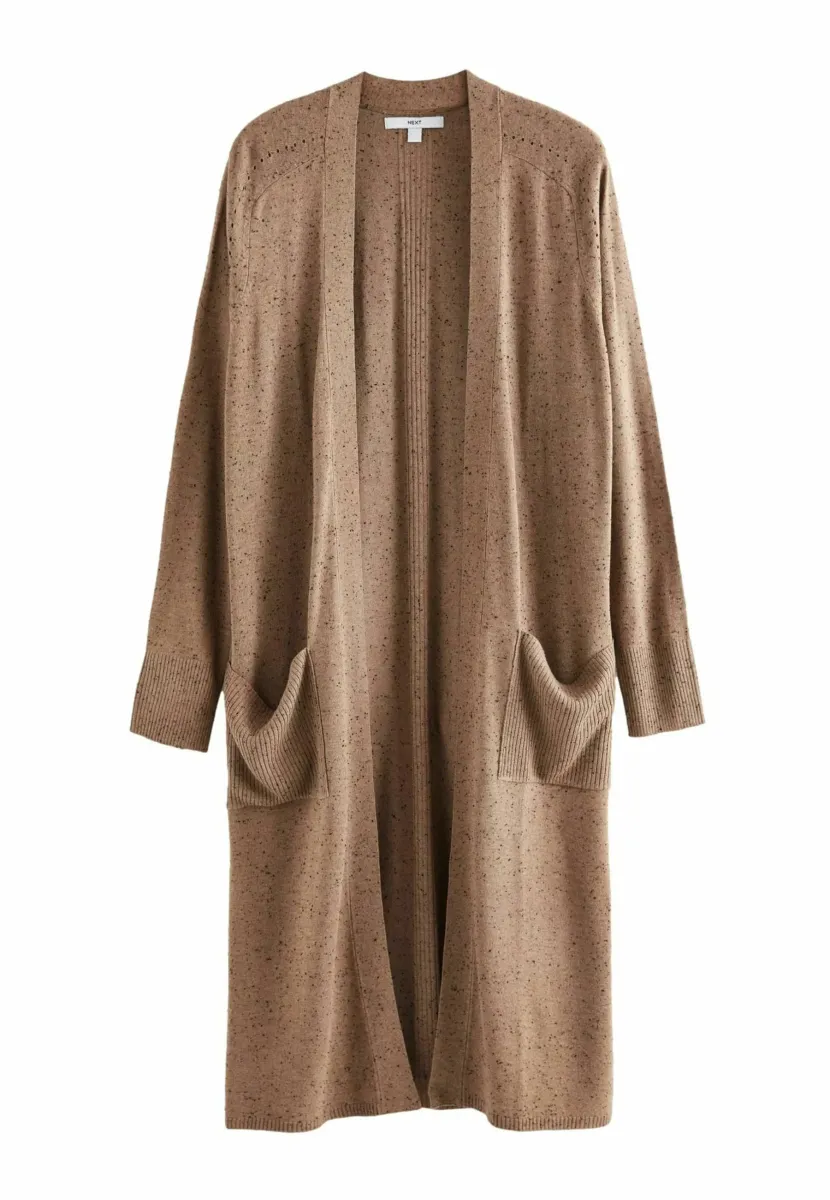 LONGLINE - Strickjacke - camel brown