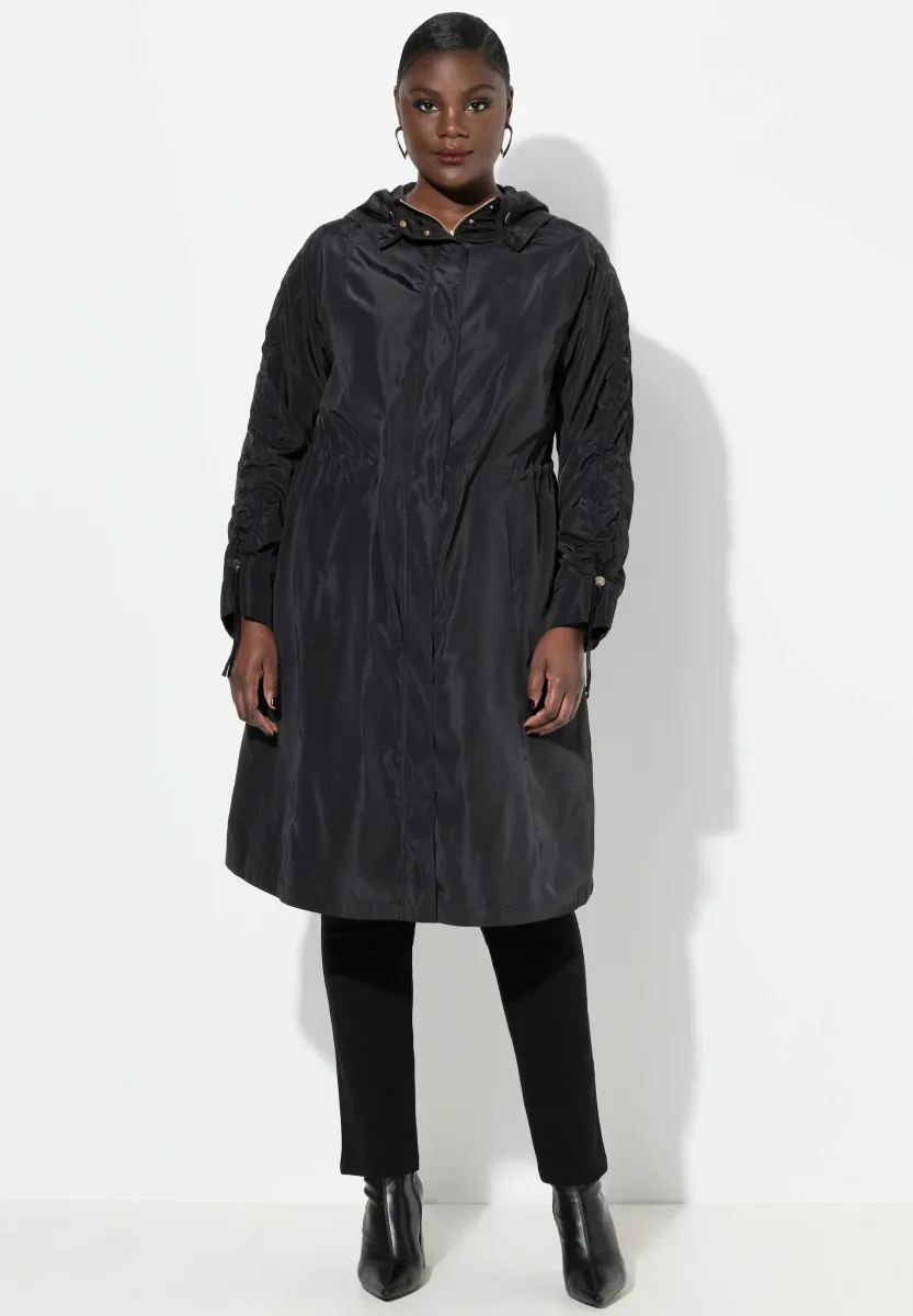 LONGLINE WATER REPELLENT - Parka - black