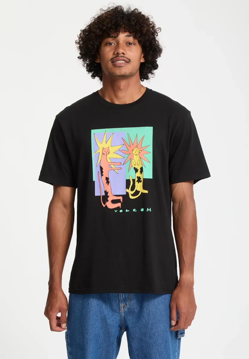 LONGO CATS - T-Shirt print - black