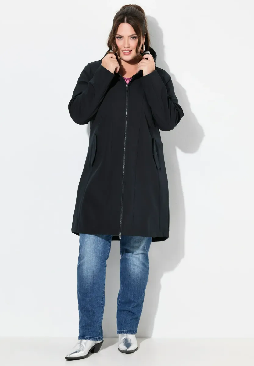LONGUE HYPRAR CAPUCHE ET DÉPERLANTE - Regenjacke / wasserabweisende Jacke - black