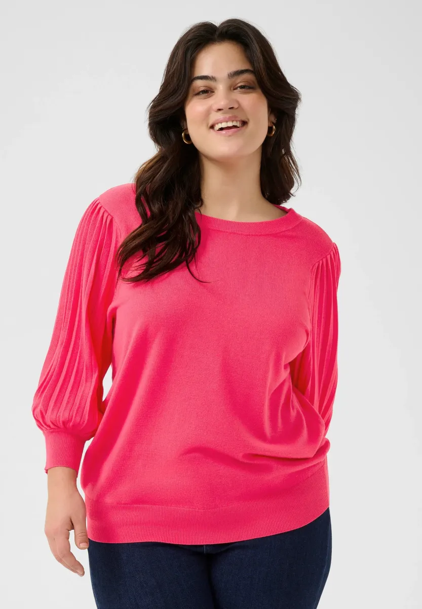 LONI 3/4 SL - Strickpullover - raspberry