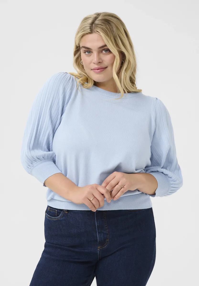 LONI 3/4 SL - Strickpullover - soft chambray