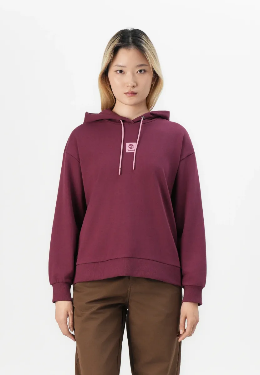 LOOP BACK HOODIE - Kapuzenpullover - burgundy