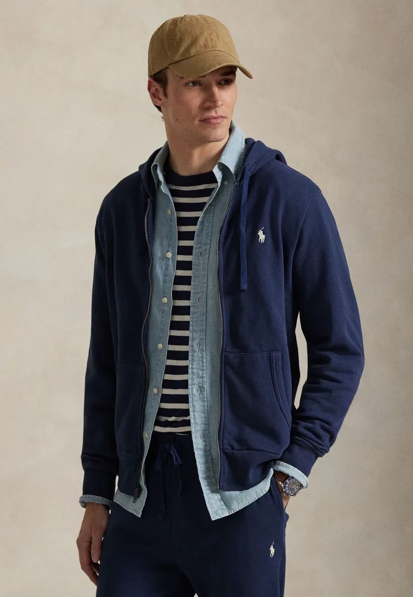 LOOPBACK FLEECE FULL-ZIP HOODIE - Sweatjacke - cruise navy