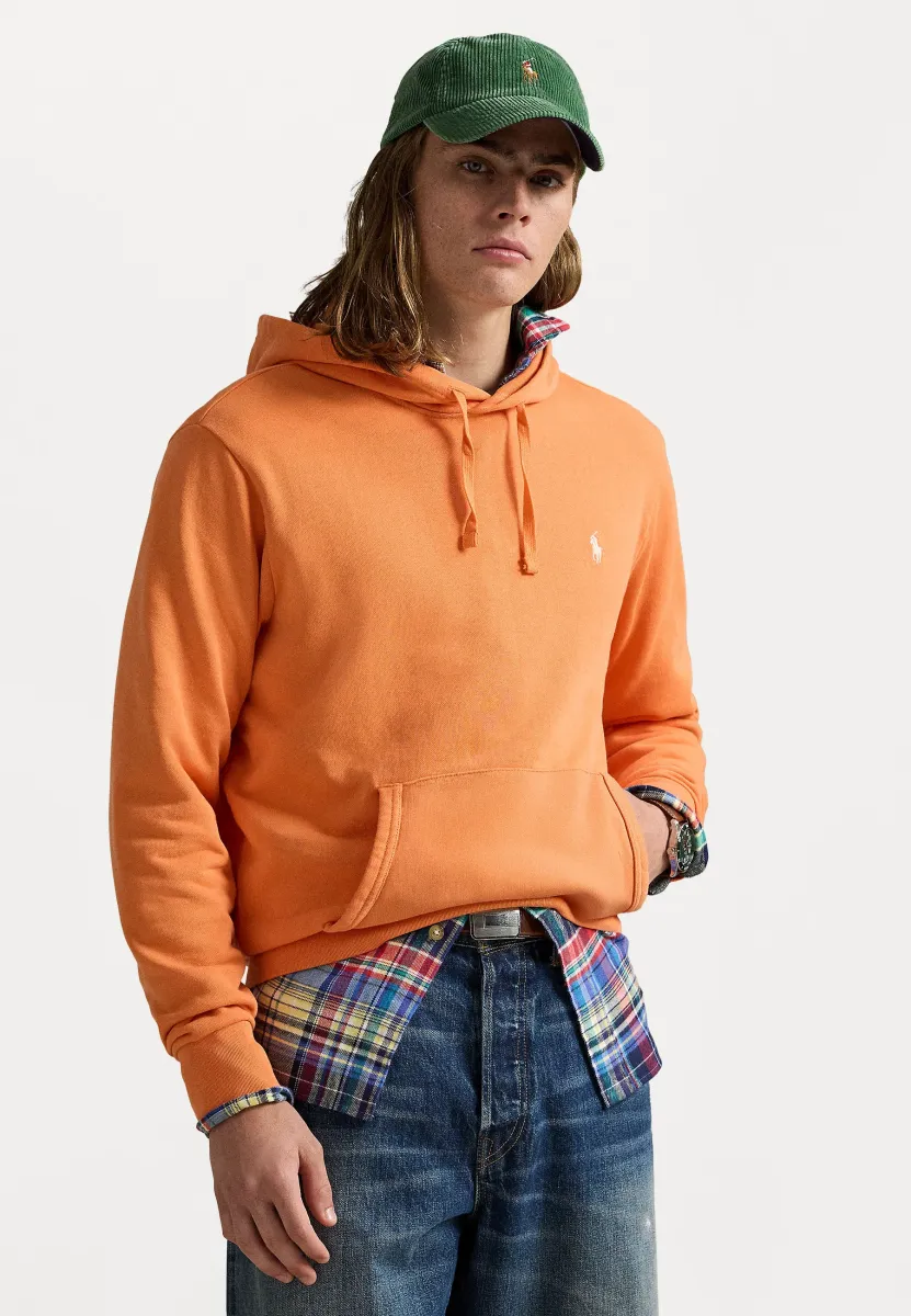 LOOPBACK FLEECE HOODIE - Kapuzenpullover - bedford orange