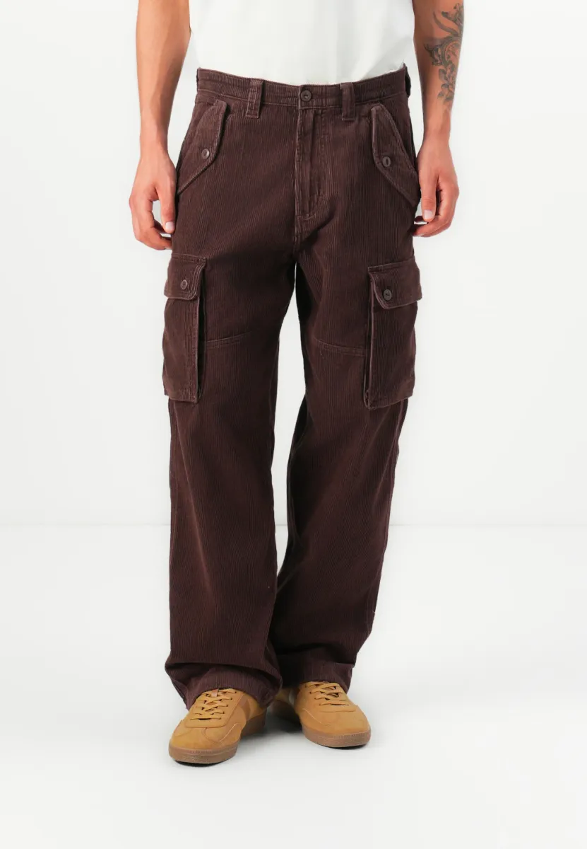 LOOSE  - Cargohose - mahogany
