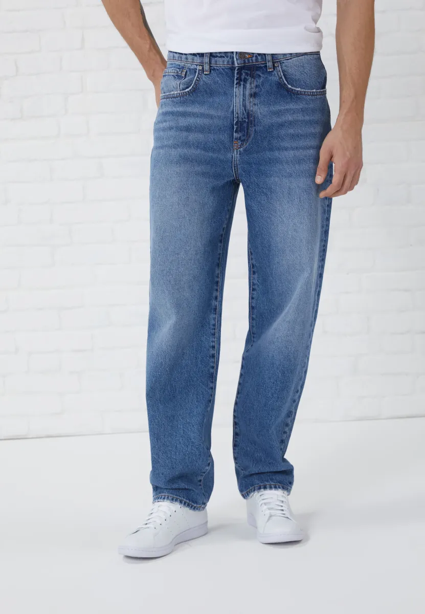 Loose Jeans - blue denim