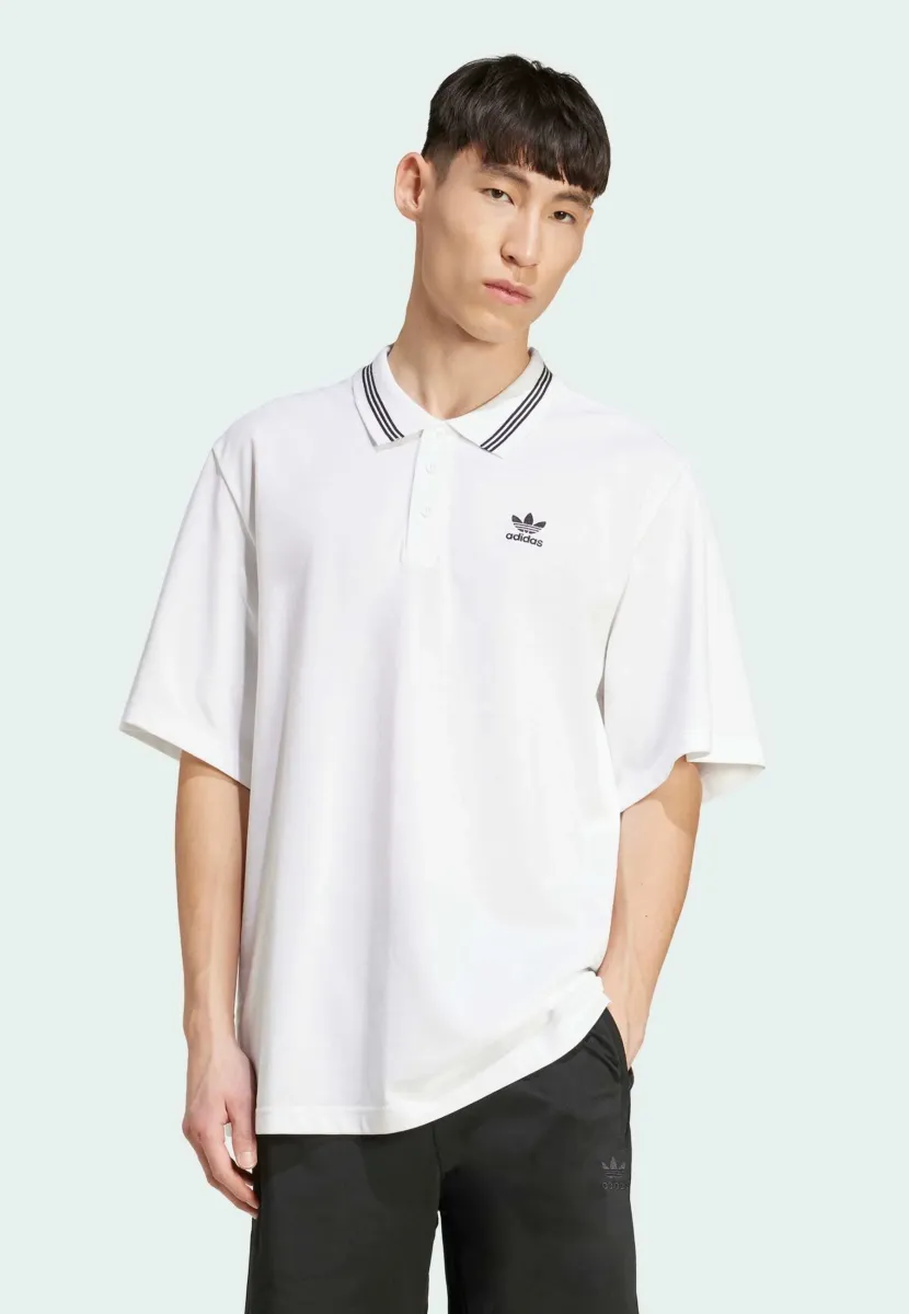 LOOSE - Poloshirt - white   black