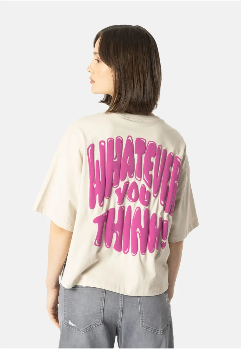 LORELY WHATEVER - T-Shirt print - birch