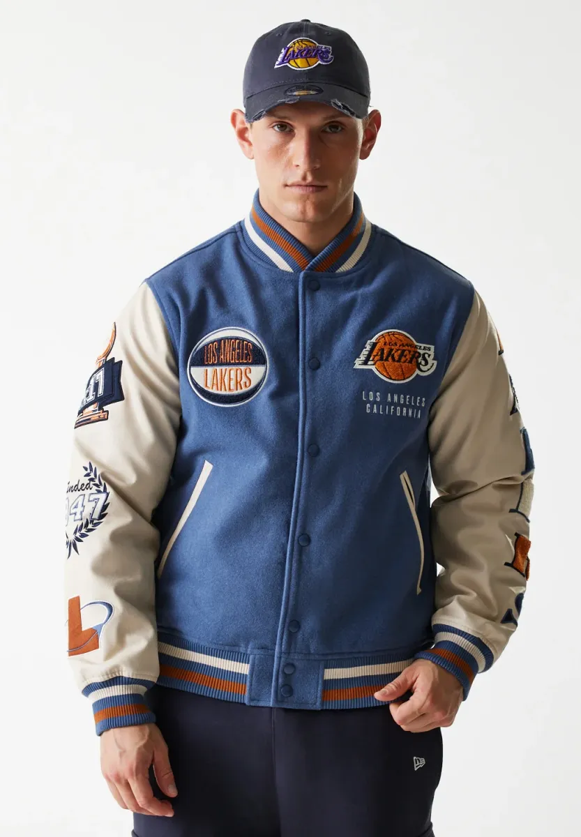 LOS ANGELES LAKERS VARSITY - Bomberjacke - blue/white