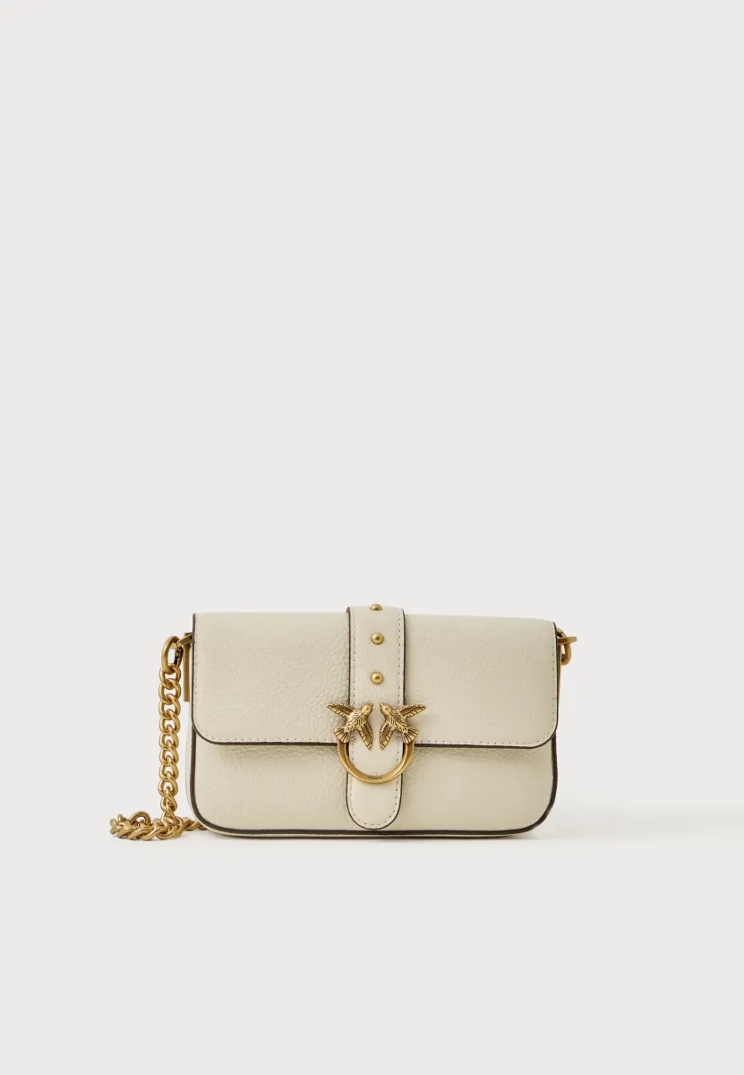 LOVE ONE SLOUCHY BABY BOTTALATO SOFT - Umhängetasche - bianco seta/antique gold-coloured