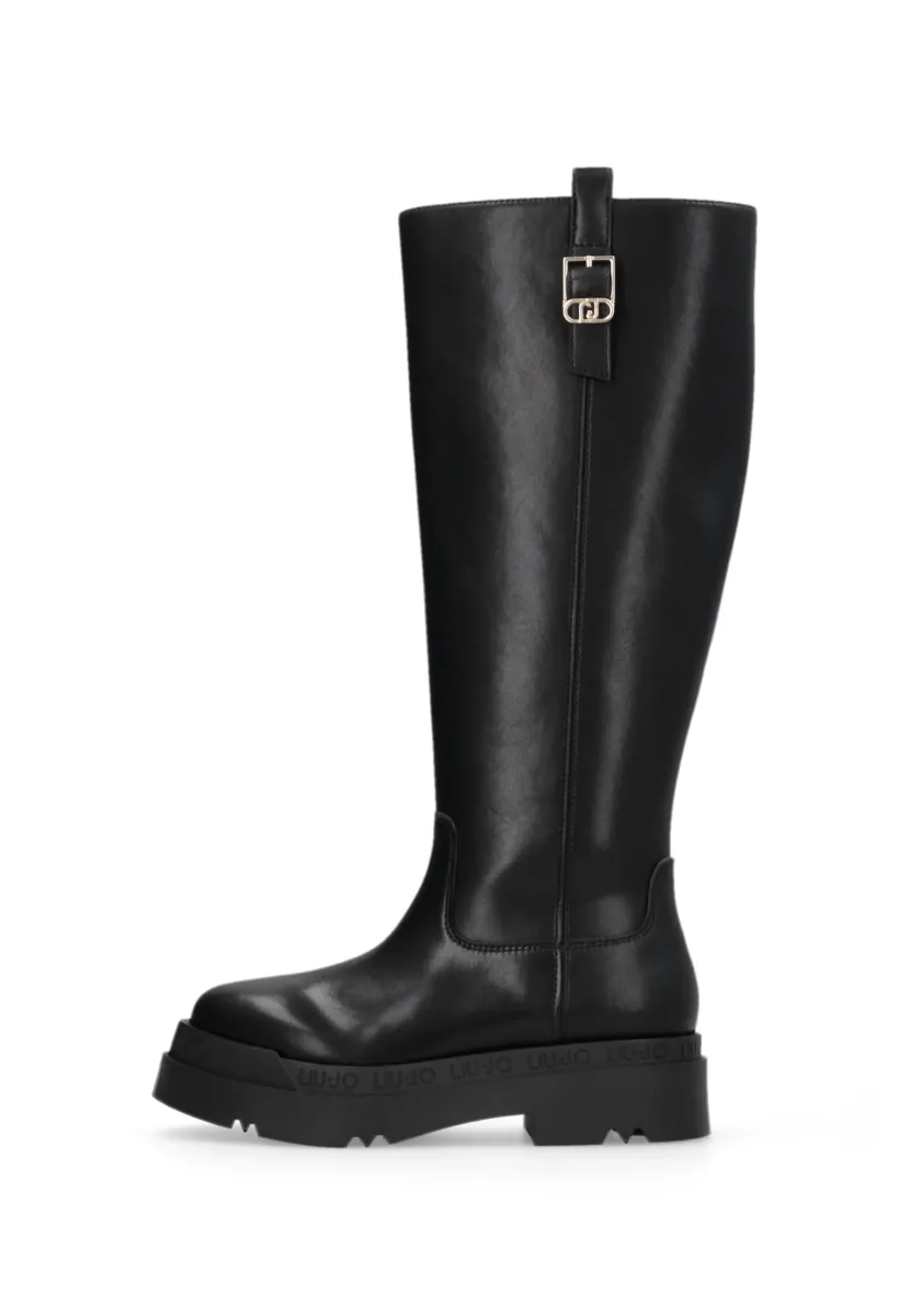 LOVE  - Plateaustiefel - black