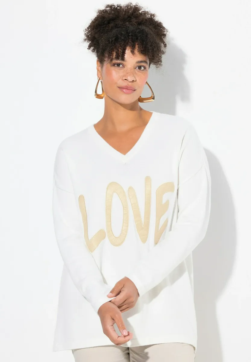 LOVE - Strickpullover - snow white