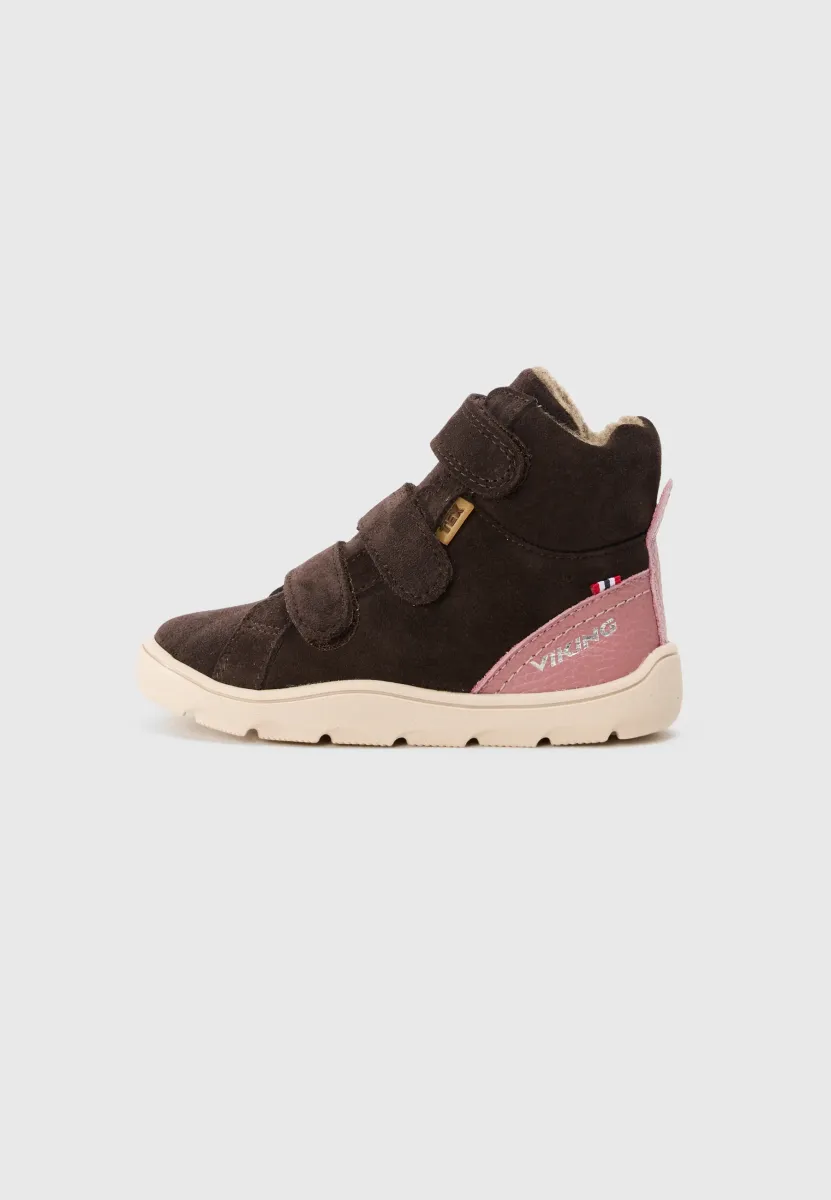 LOVUND UNISEX - Stiefelette - dark brown/dusty pink