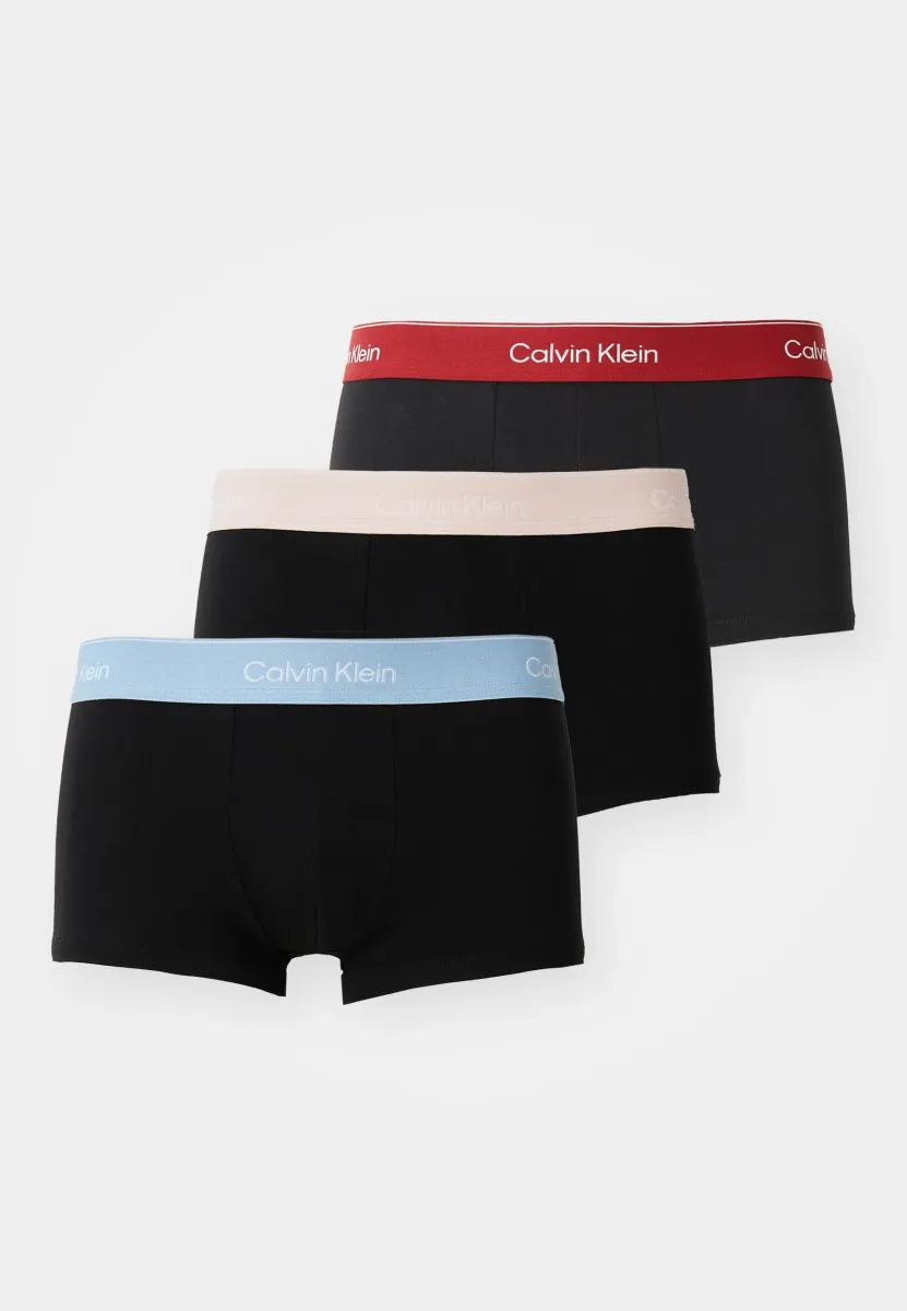 LOW RISE TRUNK ICON STRETCH 3 PACK - Boxer Briefs - black/fall berry