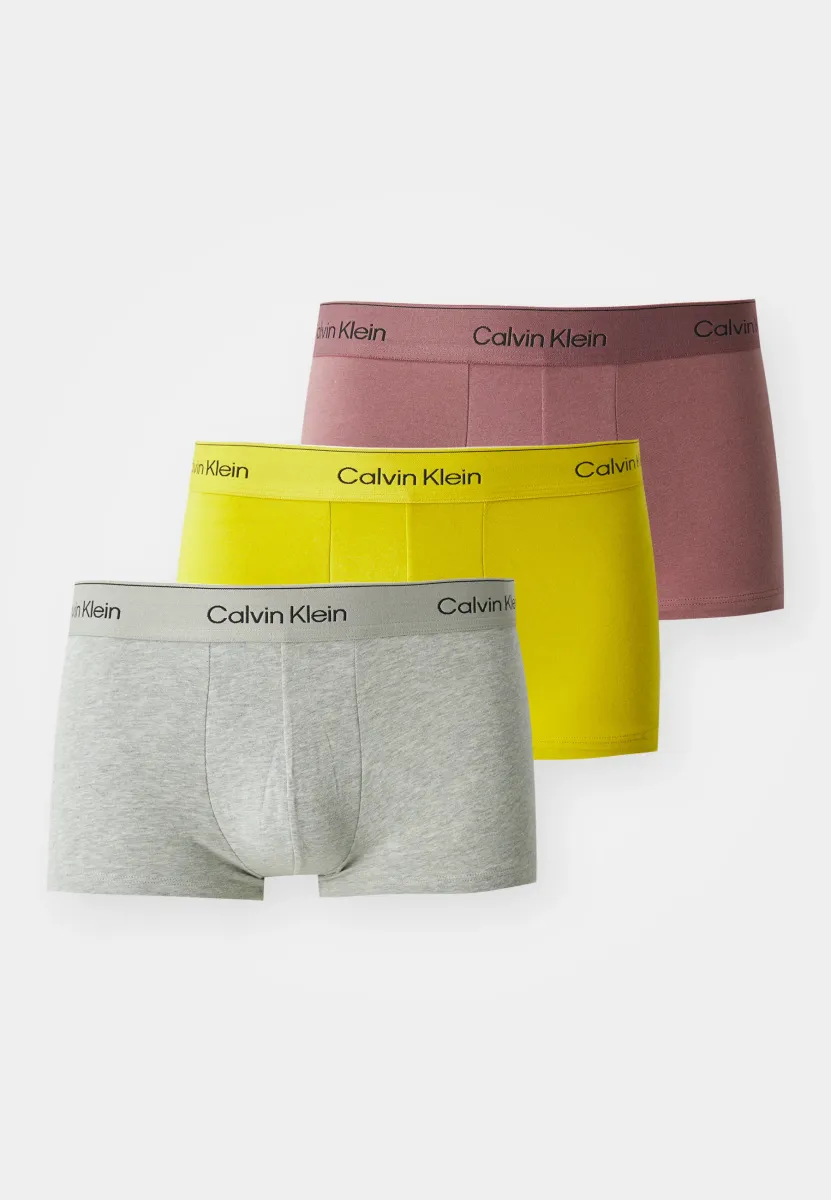 LOW RISE TRUNK ICON STRETCH 3 PACK - Boxer Briefs - capri rose/grey heather/antq moss