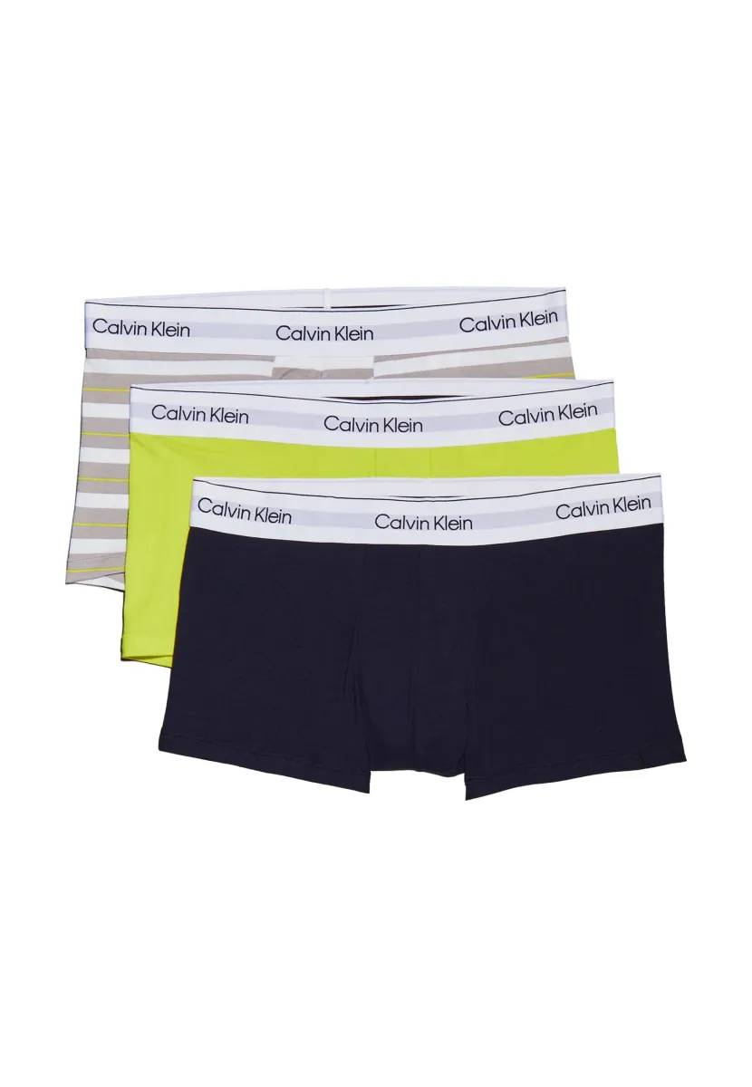 LOW RISE TRUNK ICON STRETCH 3 PACK - Boxer Briefs - sline/lime