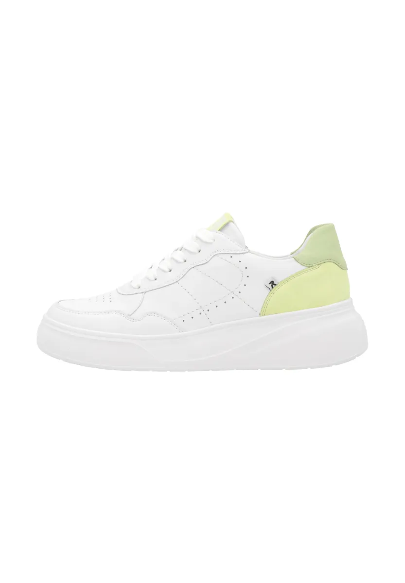 LOW - Sneaker low - white lime light mint white