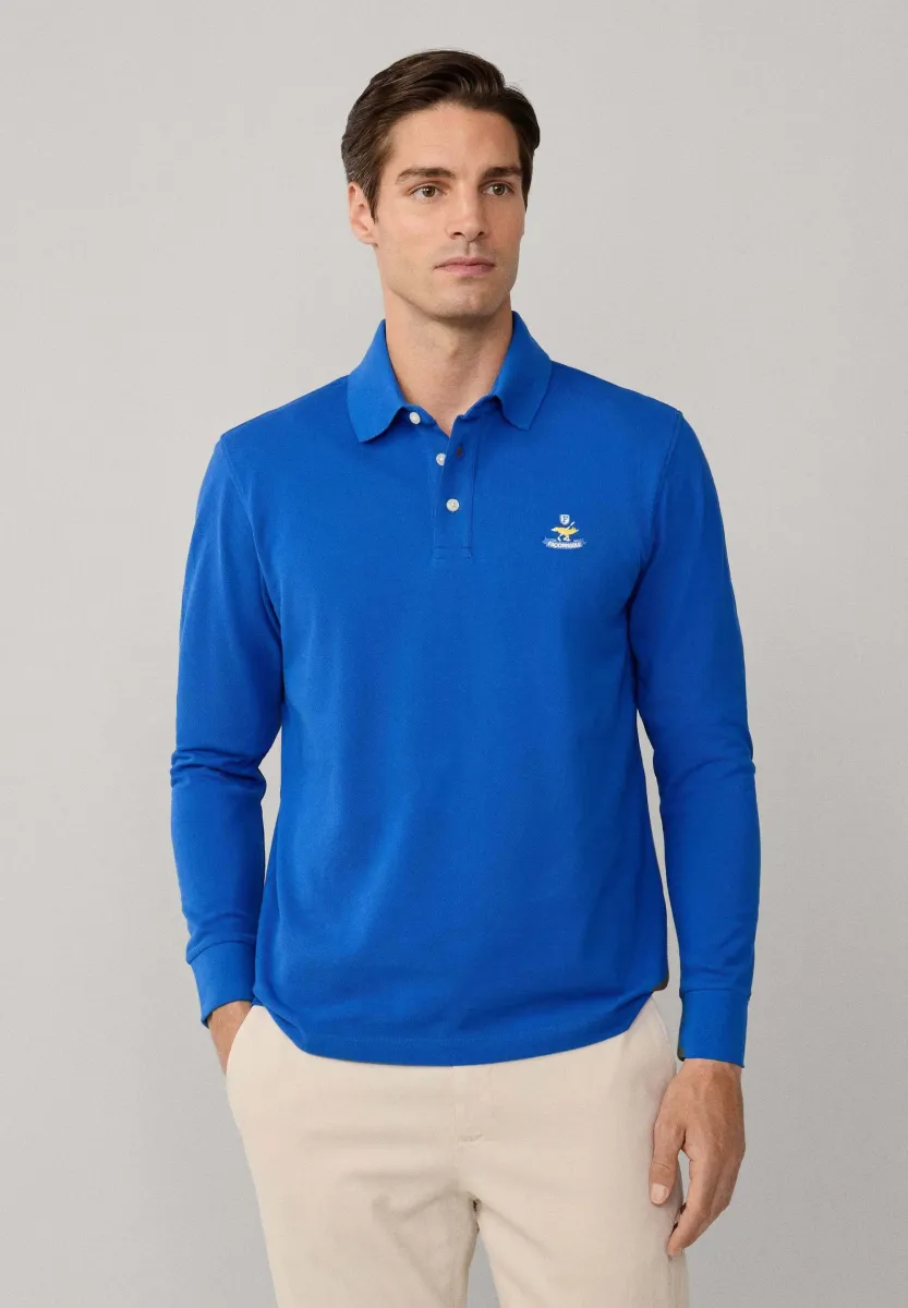 LS BIRD PIMA PIQ POL - Poloshirt - blue