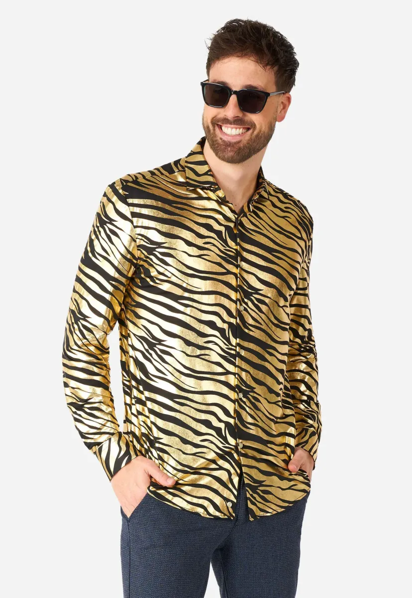 LS TIGER SHINER - Hemd - gold
