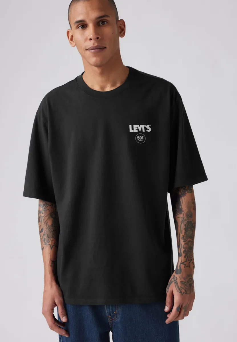 LSE HALF SLEEVE TEE - T-Shirt print - zipper radio back print we have seen the future front jet black